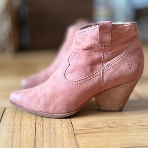 Frye Reina Western Bootie, Desert Rose, Size 7.5